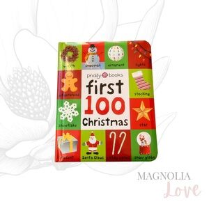 🎄 First 100 Words Christmas Board Book For Babies